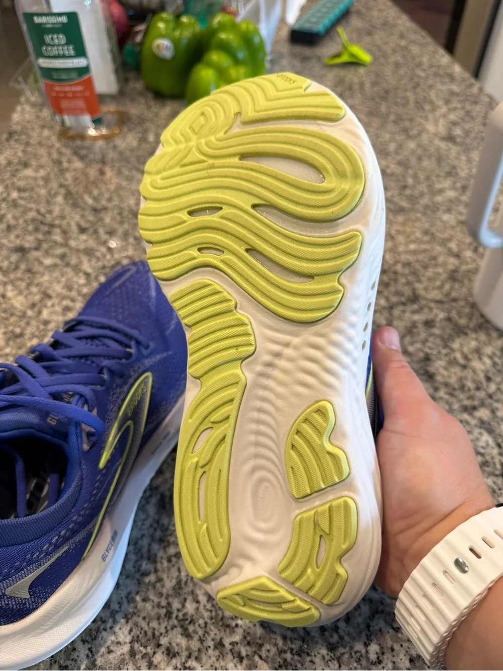 Brooks Women's Glycerin 22 Running Shoes - Blue with Neon Accent